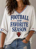 Women's Football Print Shirt
