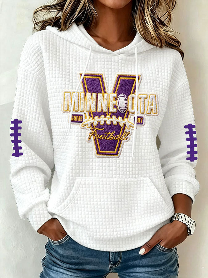 Women's Football Print Sweatshirt