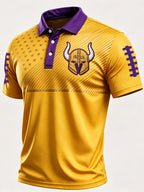 Men'S Football Printed Polo Shirt
