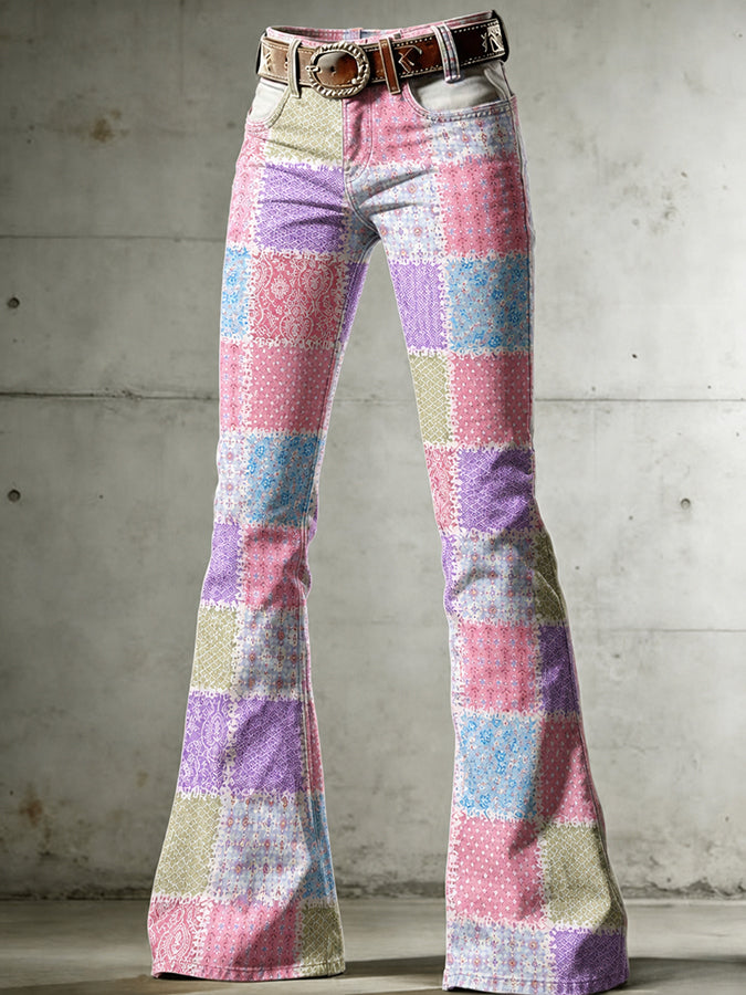 Women'S Floral Printed Casual Pants