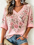 Women'S Breast Cancer Awareness Month Printed Waffle T-Shirt