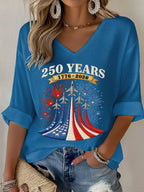 Women's Independence Day 250th Anniversary Printed Top
