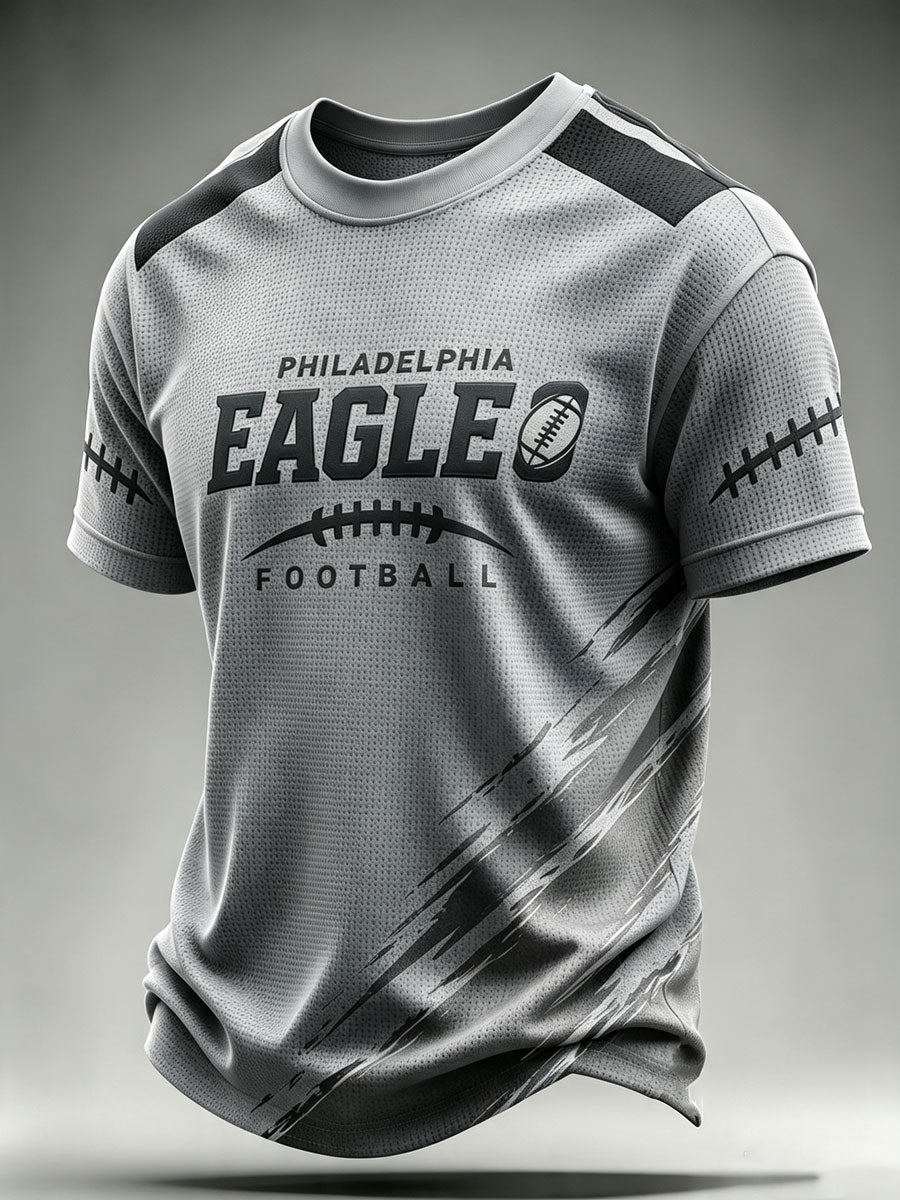 Men'S Football Fan Waffle T-Shirt