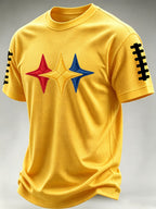 Men'S Football Print Waffle T-Shirt