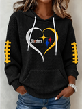 Women's Football Print Sweatshirt
