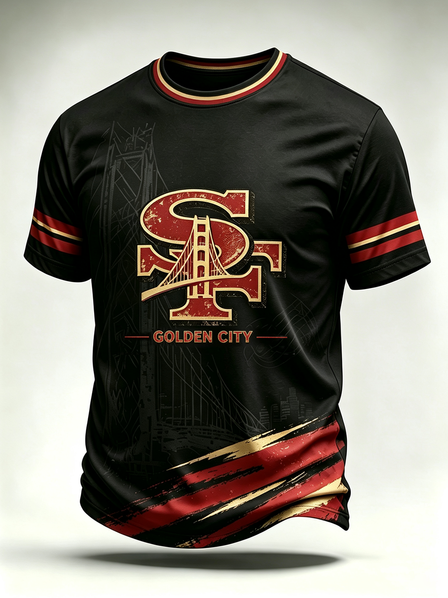 Men's Football Gameday Gift For Football Fans Casual Tee