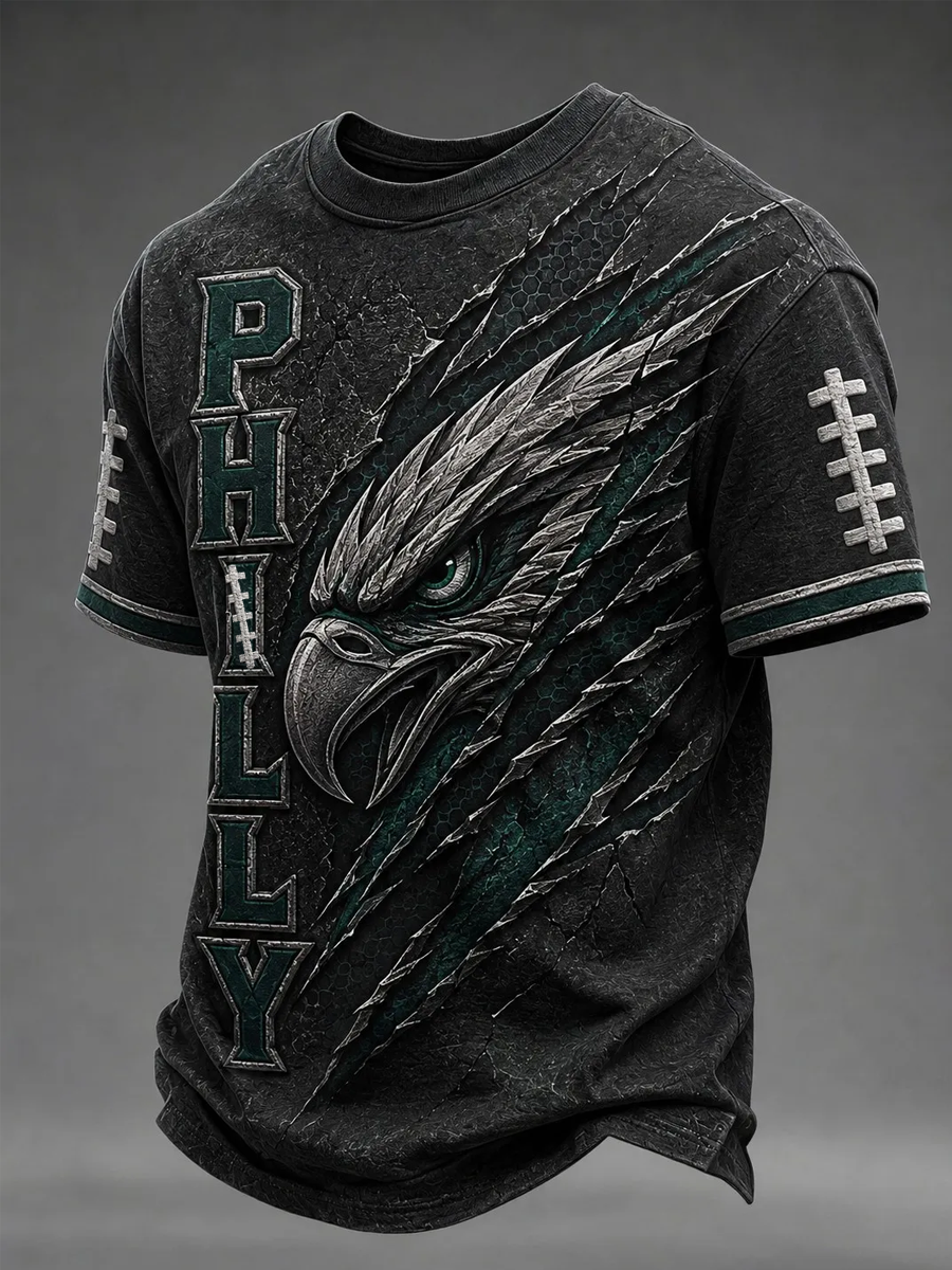 Men's Football Gameday Gift For Football Fans Casual Tee