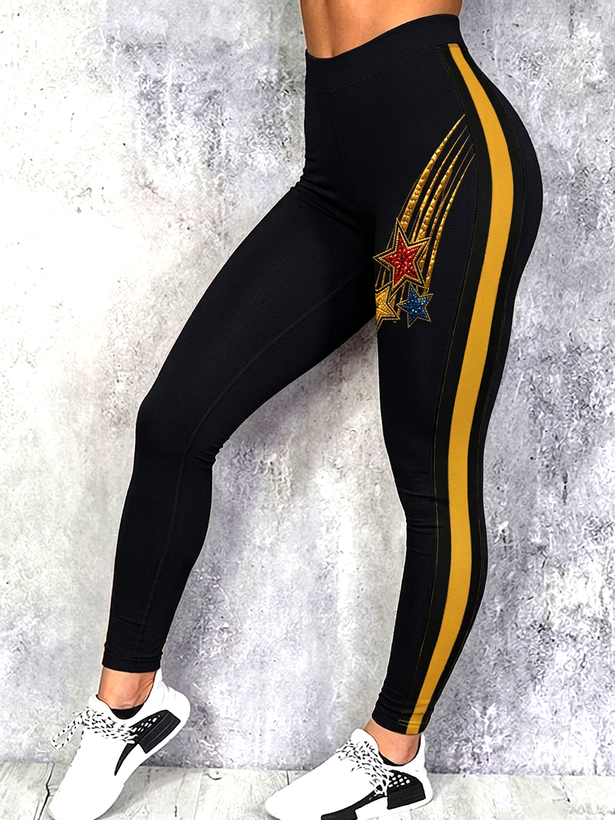 Women's Football Print Casual Leggings