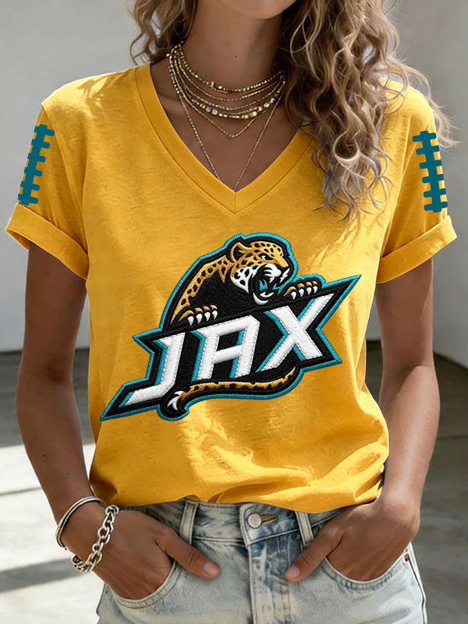 Women'S Football Print Short-Sleeve T-Shirt