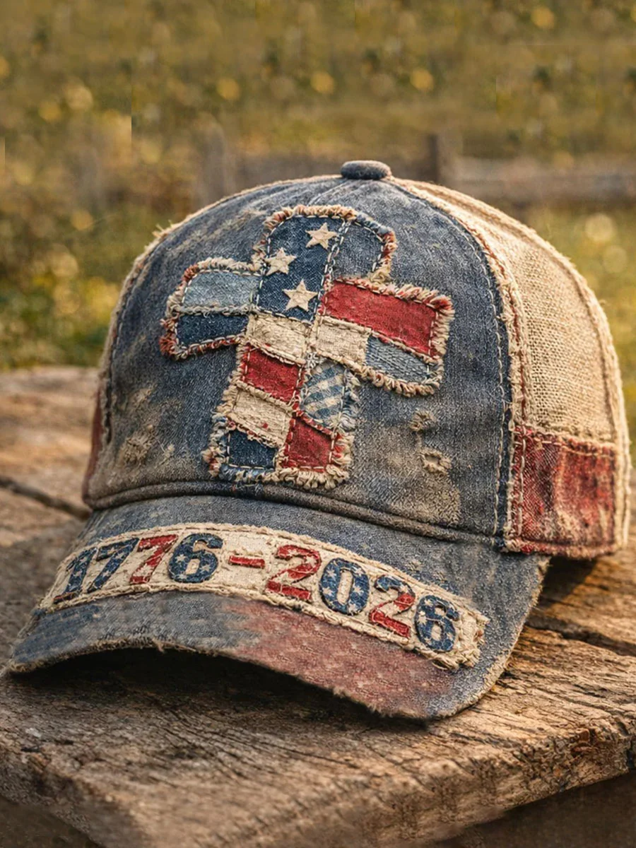 American Cross 1776-2026 Printed Casual Neutral Hat