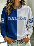 Women's Cowboy Fans Football Printed Casual Sweatshirt