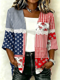 Women'S Rhinestone Citi Art Casual Cardigan