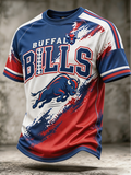 Men's Football Game Print T Shirt