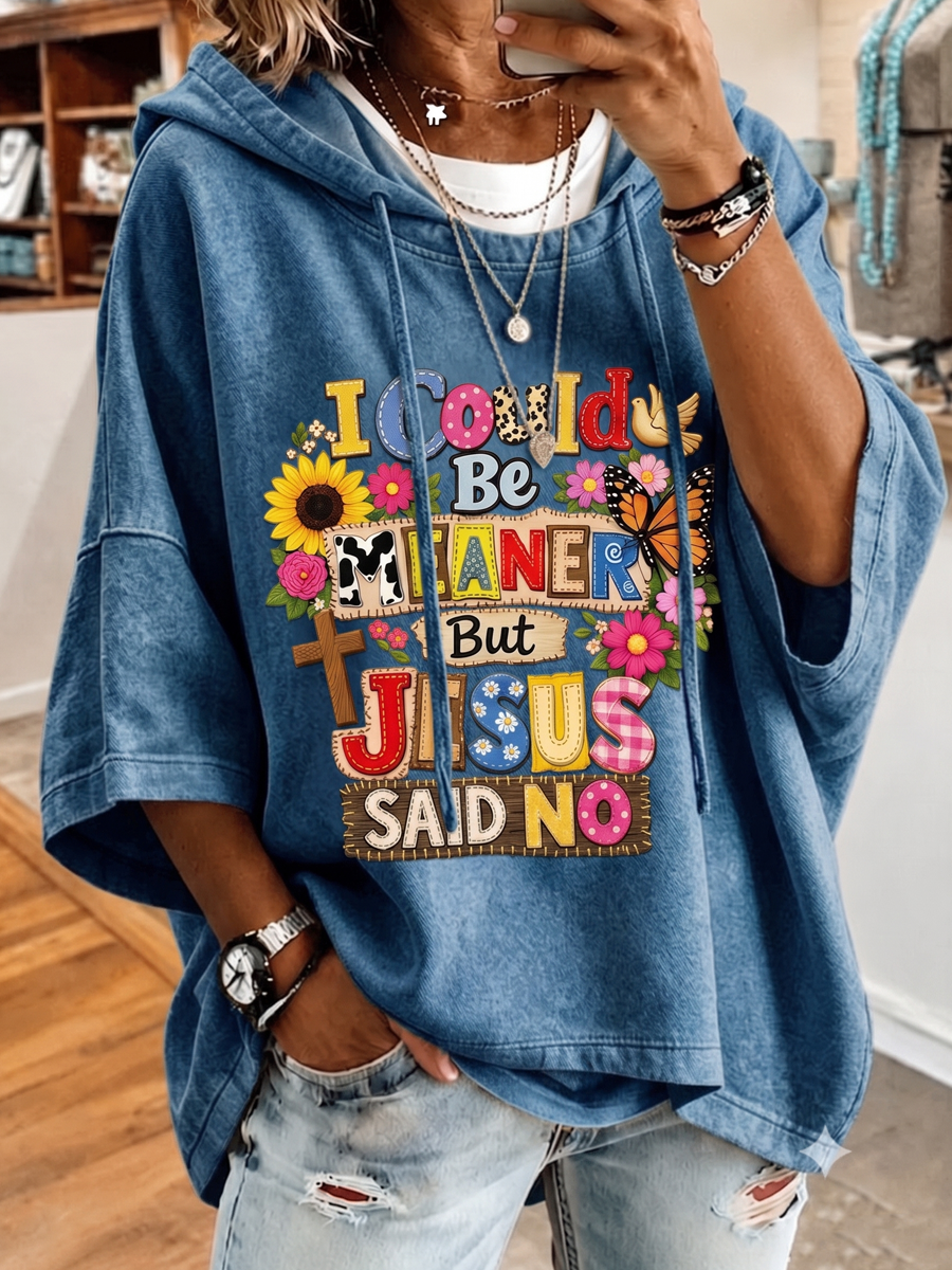 Women'S Retro Western Casual Printed Hoodie