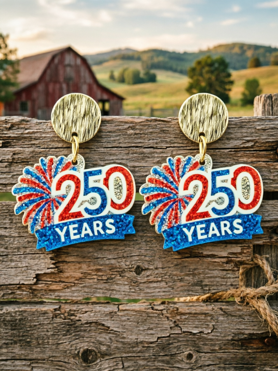 Women'S 250Th Anniversary Sparkling Diamond Earrings