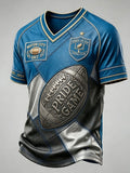 Men'S Football Game Print Casual T-Shirt
