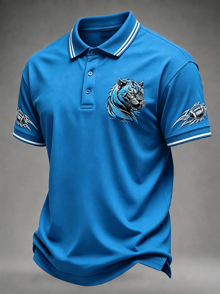 Men'S Sports Football Polo Shirt