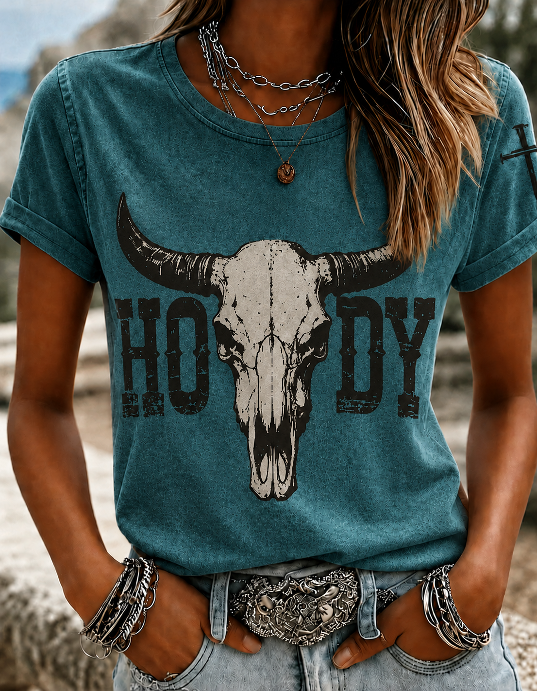 Women'S Clothing Belief Western Art Printed Casual T-Shirt