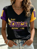 Women'S Football Print Short-Sleeve T-Shirt