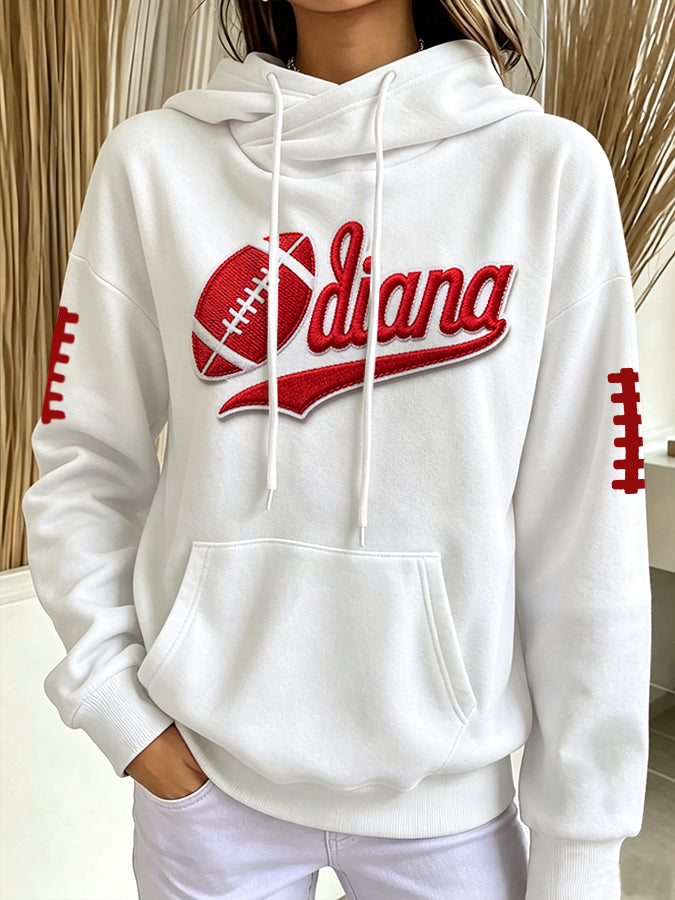 Women's Football Fan Shirt Design High Neck Sweater