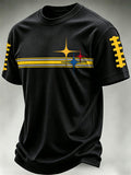 Men'S Football Print Waffle T-Shirt