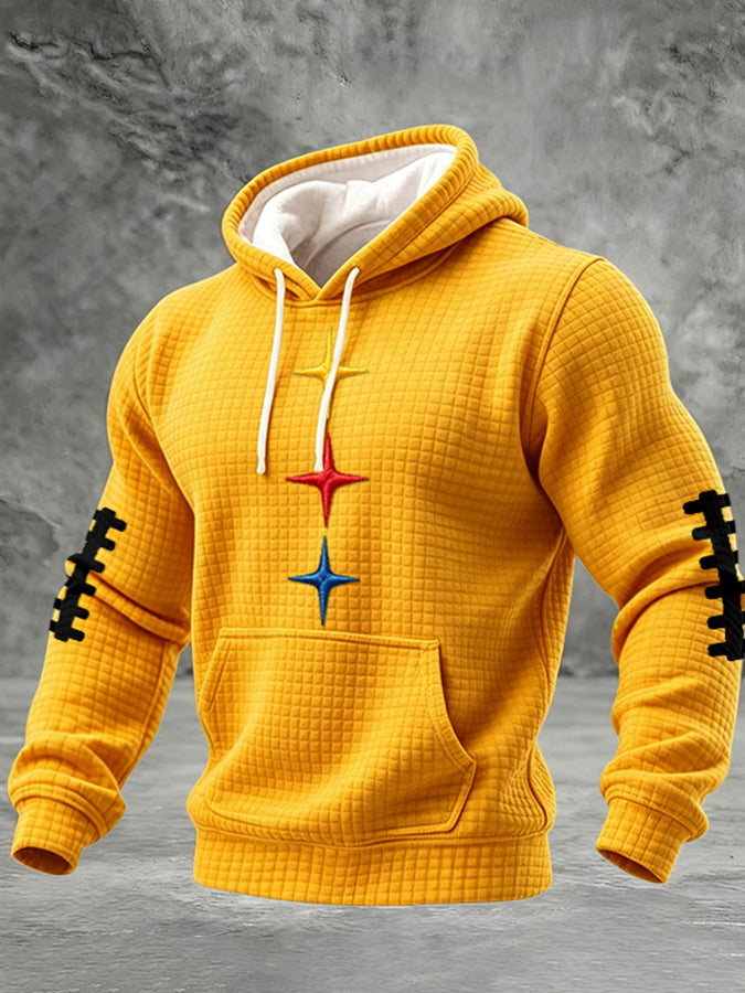 Men'S Football Printed Casual Hoodie