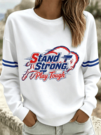 Women's Stand Strong Play Tough Football Top