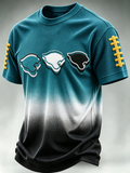 Men's Football Print Waffle T-Shirt