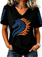Women'S Gameday Football Lover Casual T-Shirt