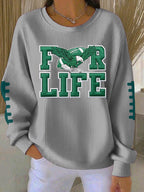 Women'S Football Print Casual Sweatshirt