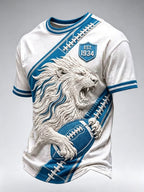 Men's Football Fan Printed Casual T-Shirt