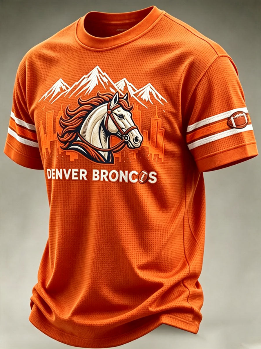 Men'S Football Fan Waffle T-Shirt