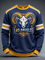 Men'S Football Game Printed Waffle T-Shirt