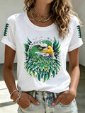 Women'S Retro Football Print T-Shirt