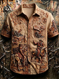 Men's Retro Western Cowboy Style Shirt
