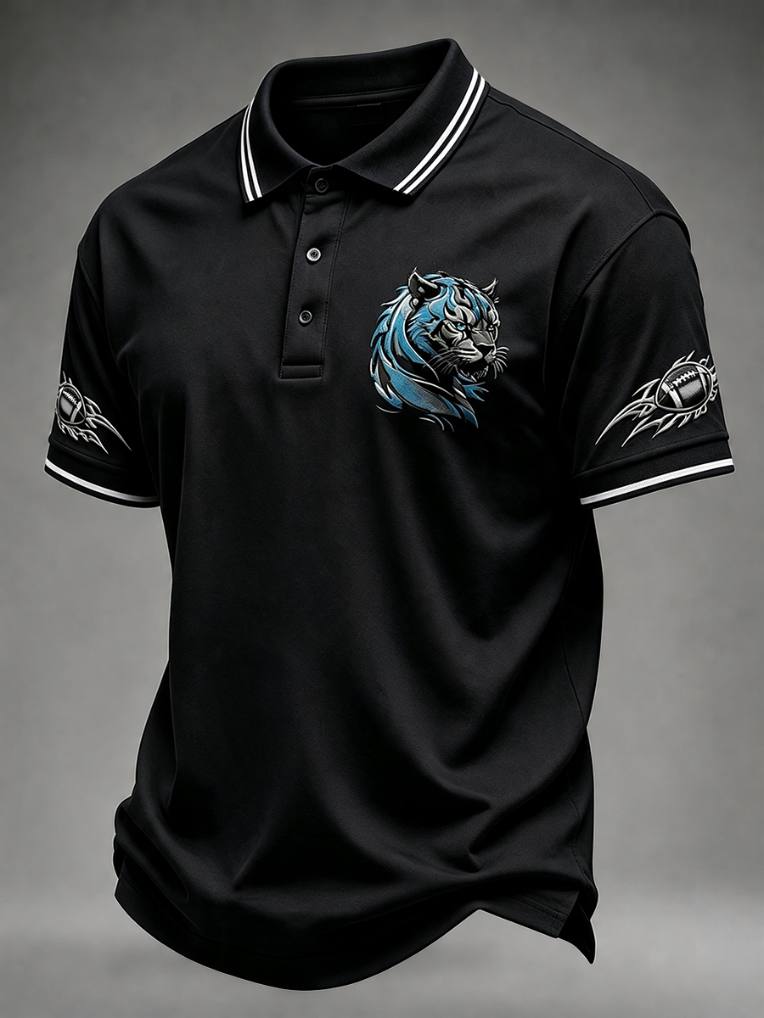 Men'S Sports Football Polo Shirt