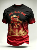 Men's Football Gameday Gift For Football Fans Casual Tee