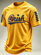 Men's University Football Print Waffle T-shirt