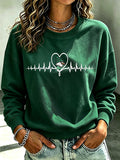 Women's Football Match Fans Printed Round Neck T-shirt