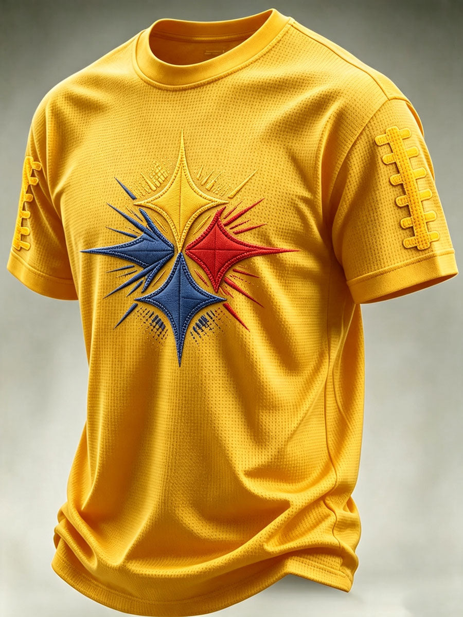 Men'S Football Fan Waffle T-Shirt