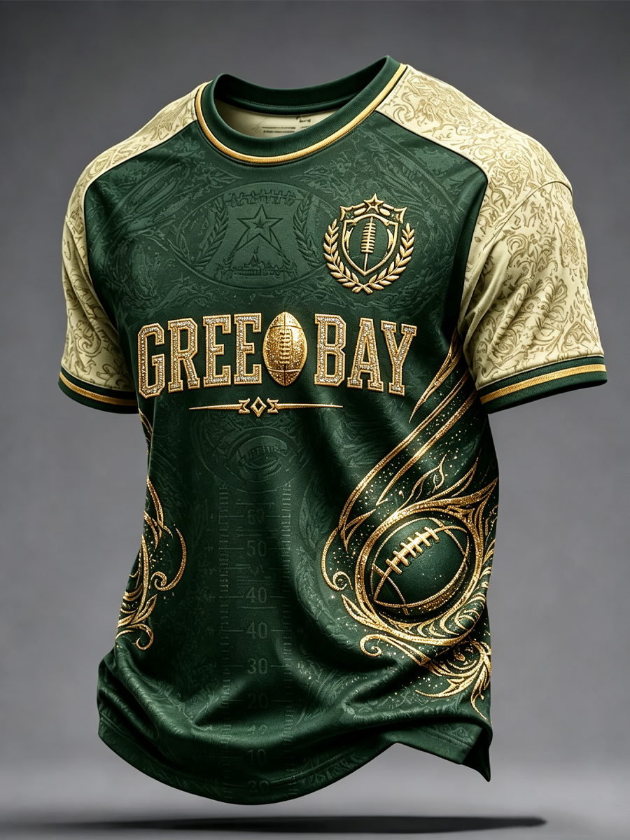 Men'S Football Fan Printed T-Shirt