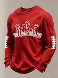 Men'S Football Printed Waffle T-Shirt