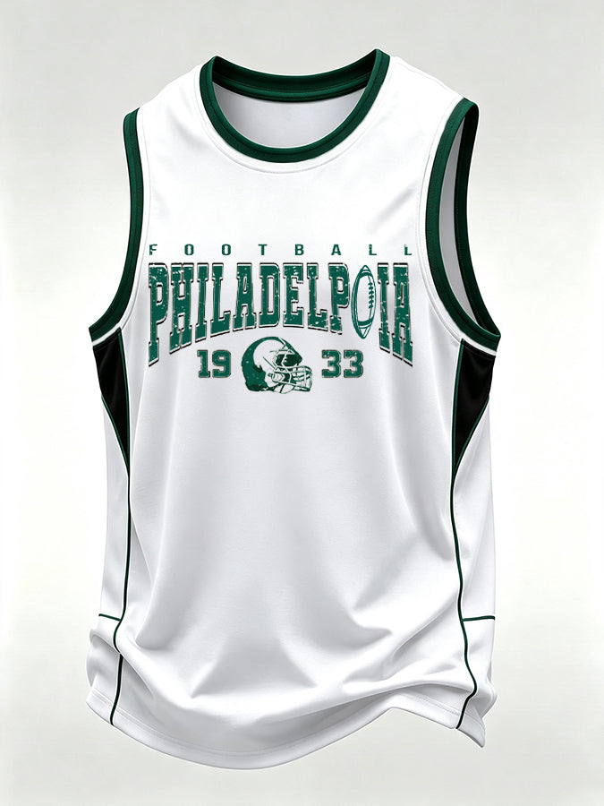 Men'S Football Printed Vest