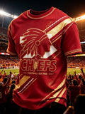 Men'S Football Game Print Casual T-Shirt