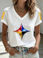 Women's Football Printed Casual Sweatshirt
