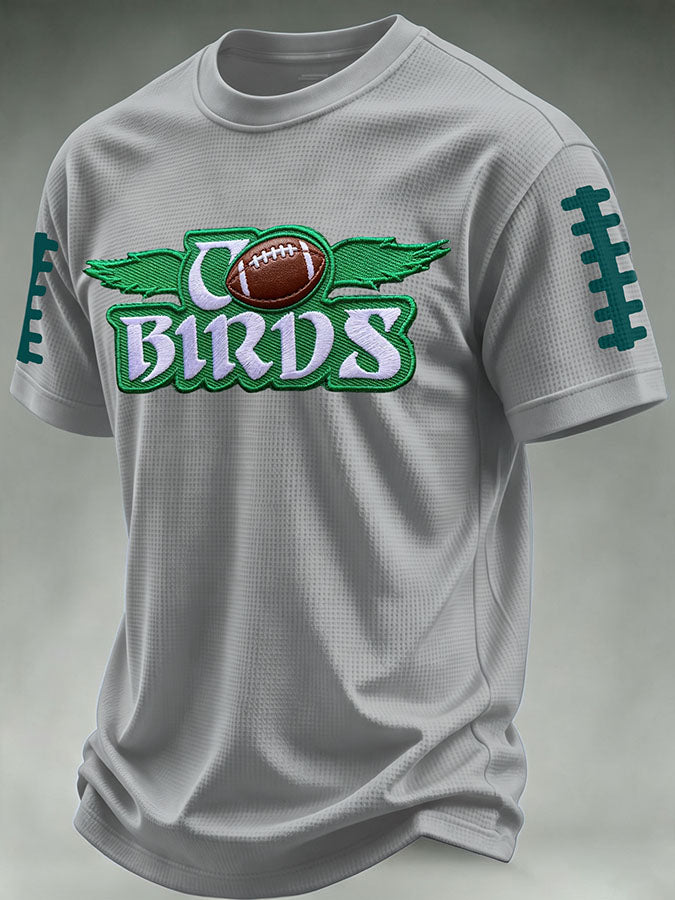 Men'S Football Print Waffle T-Shirt