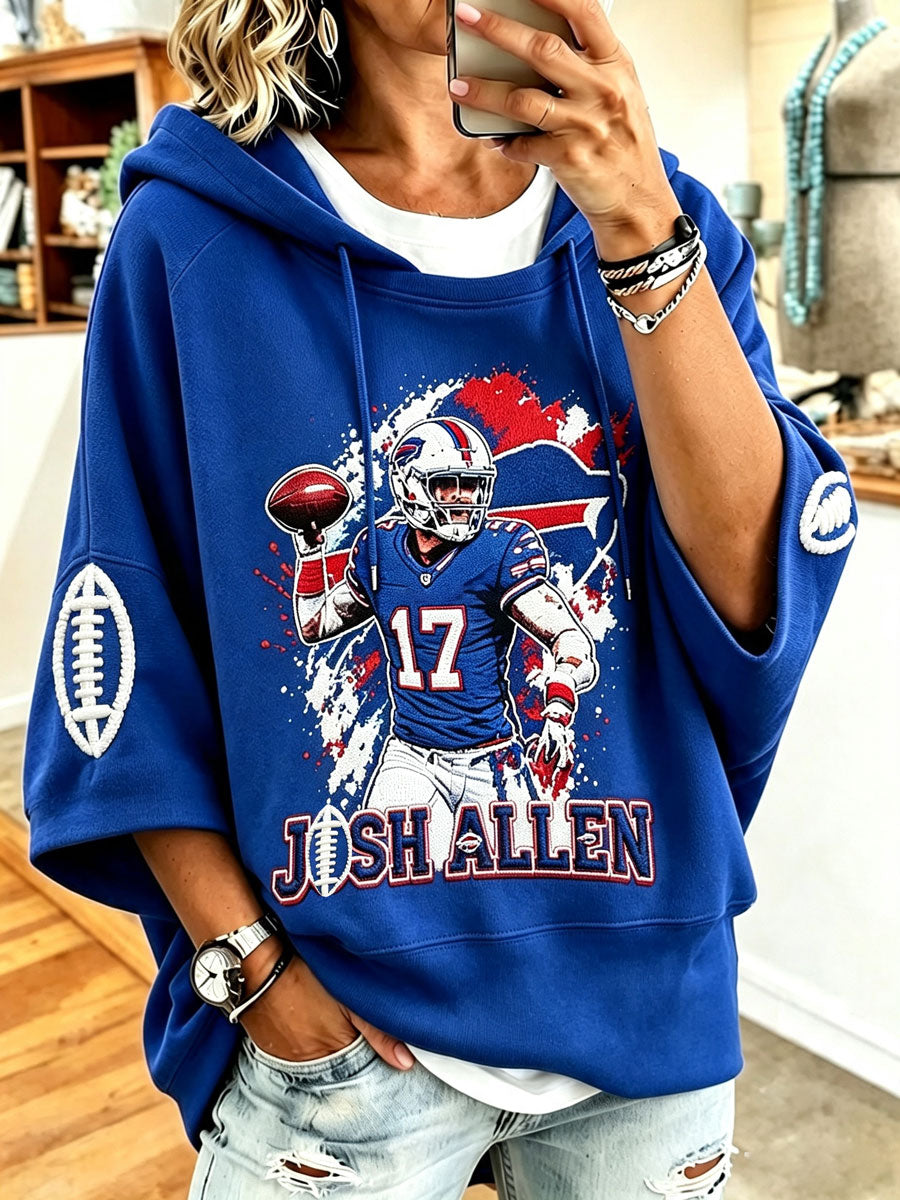 Men's football printed short sleeved Top