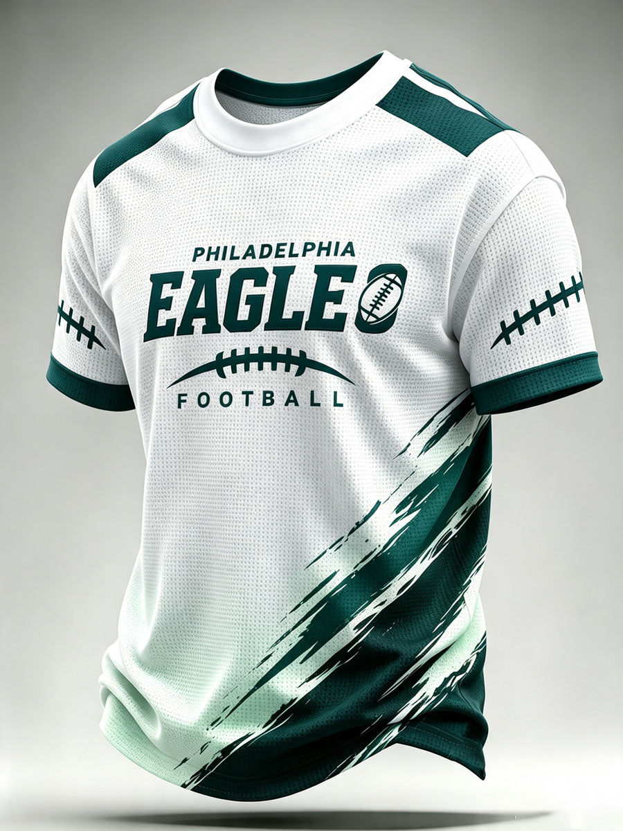 Men'S Football Fan Waffle T-Shirt