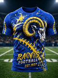 Men'S Football Game Print Casual T-Shirt
