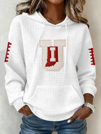 Women's Football Print Sweatshirt